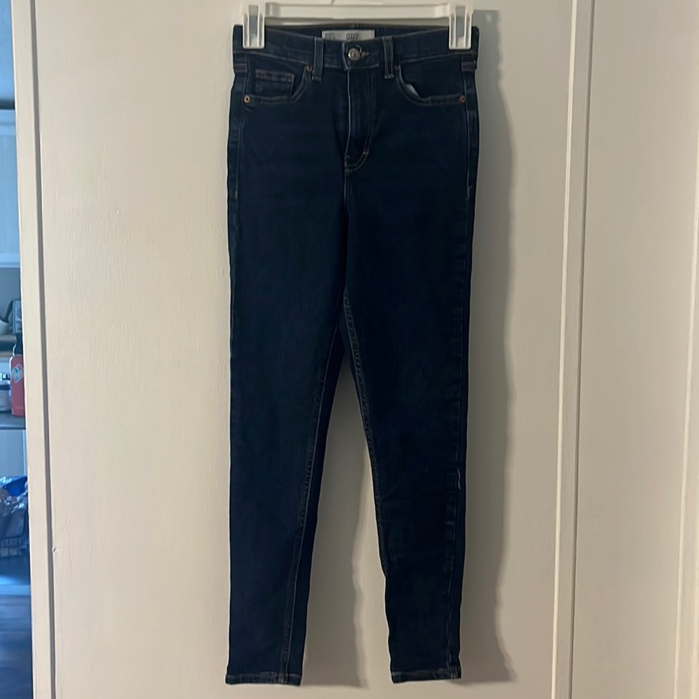 TopShop skinny blue jeans